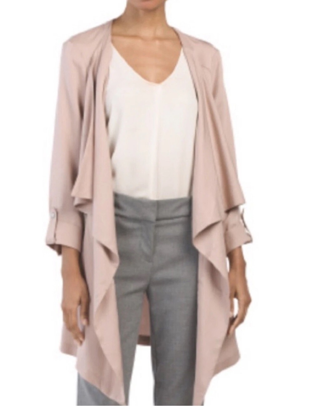 Eliane Rose Dusty Mauve Open-Front Jacket